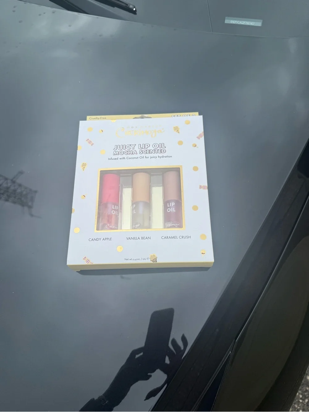 Cherimoya Juicy Lip Oil Trio – Candy Apple, Vanilla Bean & Caramel Crush